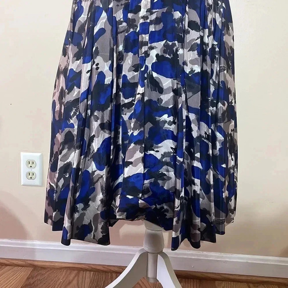 Custom Vintage blue and Lilac Cocktail Party Dress - Picture 5 of 8